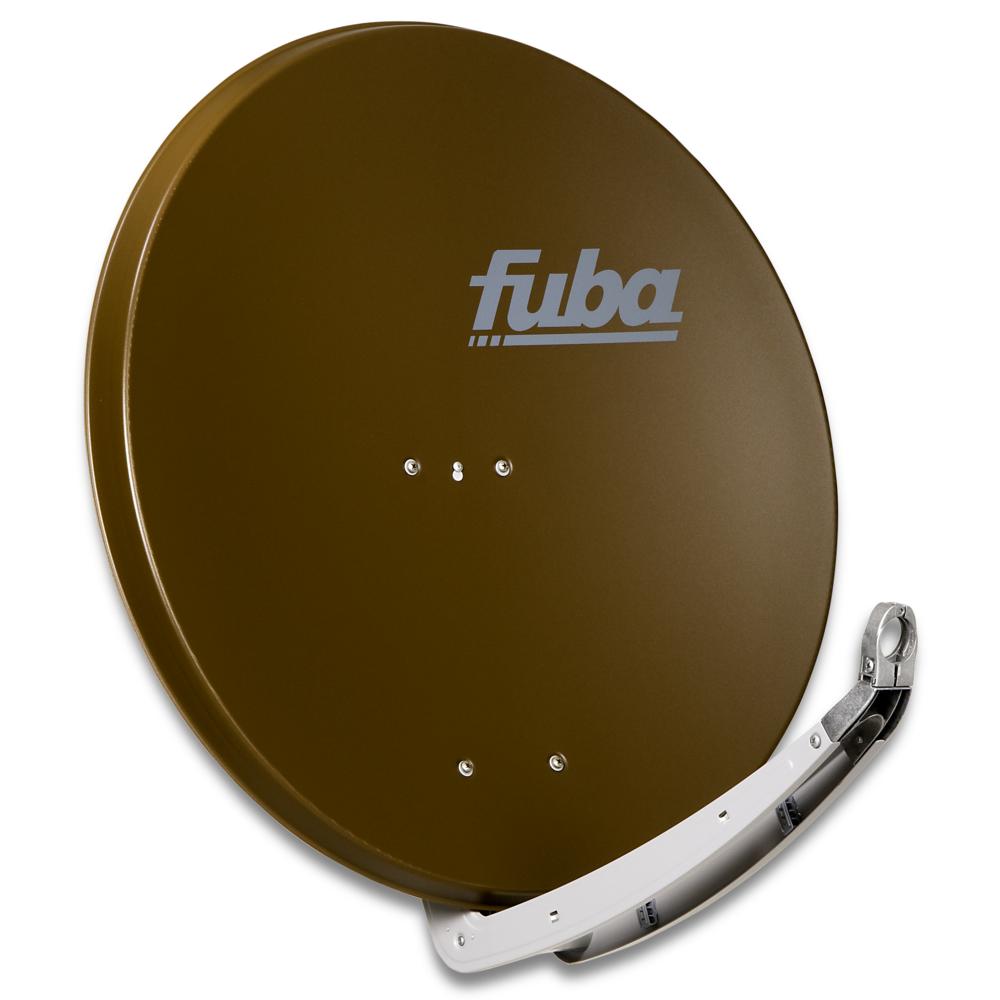 Fuba DAA 850 B Sat-Antenne braun | Alu Sat-Schüssel 85 cm mit Doppeltragarm