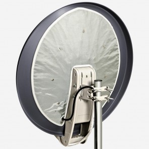 Fuba DAH 850 Sat-Schüssel DAA 850 A 85cm Aluminium anthrazit inkl. vormontierter Antennenheizung