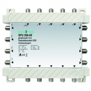 Axing SPU 558-09 premium-line Kaskadenbaustein 8 Teilnehmer passiv | 5 in 8, kaskadierbar, HDTV-, 4K-, 3D-tauglich