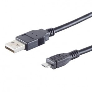S-Impuls 14-11025 USB-A/Micro-USB-B Adapterk. 1m schwarz, USB 2.0, 480 Mbit/s, 2,5W