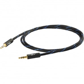 Black Connect Klinke/Klinke MKII Slim | 3,5mm Klinken-Kabel 2,50m