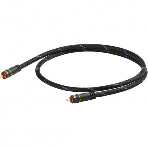 Black Connect KOAX MKII 1,0 - Video Cinch-Kabel 1m schwarz - Cinch-Stecker auf Cinch-Stecker (3-fach geschirmt, OFC-Kupfer 99,99%, vergoldete Kontakte)