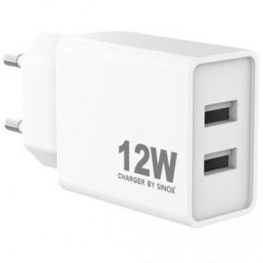 Sinox Mobility Pro SXP 6012 USB Ladegerät 12 Watt | USB-A Schnellladegerät 2x USB-A Buchse