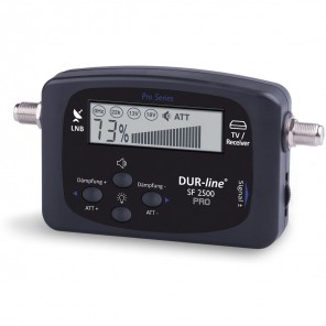DUR-line SF 2500 Pro Sat Finder | LCD Display, akustisches Signal, Messgerät, SATFINDER